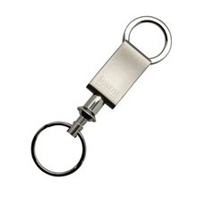 Clip - on Metal Key Tag with Detachable Key Ring