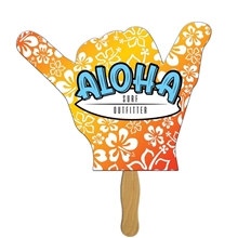 Hang Loose Hand Fan Full Color (2 Sides)