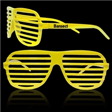 Yellow Slotted Shutter Shades