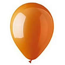 Orange Crystal Latex Balloons - 12 Inch, 100 Pack