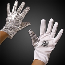 Sequin Glove Left Hand
