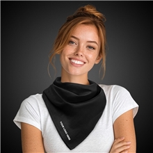 Solid Black 22 x 22 Cotton Bandana