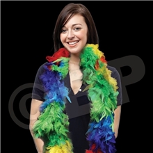 Rainbow Feather Boa