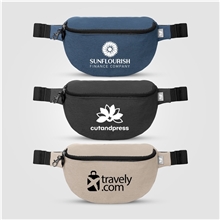 Helsinki rPET Anti - Theft Hook - Zip Waist Bag