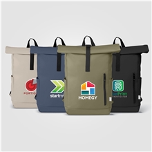 Malm rPET Waterproof Zipper 15- Inch Laptop Rolltop Backpack 12L