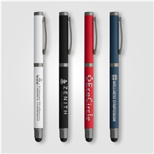 Bowie Recycled Aluminum Stylus Gel Pen - Black Gel Ink