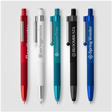 Lisbon Recycled Aluminum Monochrome Fidget Stylus Pen