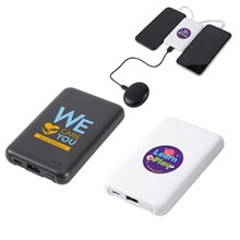 Guild 5000mAh UL - Listed Power Bank With Built - in Cables