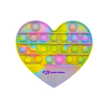 Push Pop Bubble Heart Shape Fidget Sensory Toy