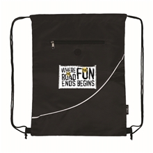 Eco - Friendly rPET Drawstring Bag With Mesh - Full Color