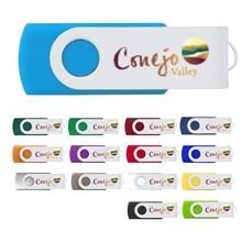 USB Flash Drive White Swivel