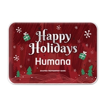 Gift tin with Peppermint Bark Shapes