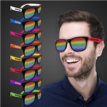 Rainbow Neon Billboard Sunglasses