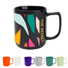 12 oz Full Color Delton Ceramic Mug