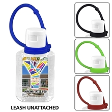 BREEZE 0.5 oz Compact Hand Sanitizer Antibacterial Gel in Flip - Top Squeeze Bottle with Adjustable Silicone Carry Strap