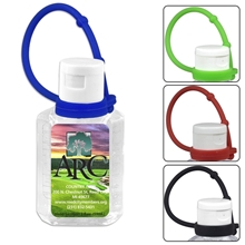 BLAST 1.0 oz Compact Hand Sanitizer Antibacterial Gel in Flip - Top Squeeze Bottle with Adjustable Silicone Carry Strap
