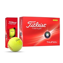 Titleist TruFeel Yellow Golf Balls - 12 Balls per Box (4 Sleeves of 3)