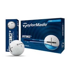 TaylorMade Distance + Golf Balls - 12 Balls per Box (4 Sleeves of 3)