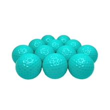 Colored Golf Balls - Aqua - 12 Balls per Box (4 Sleeves of 3)