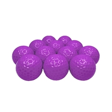 Colored Golf Balls - Purple - 12 Balls per Box (4 Sleeves of 3)