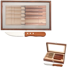 Niagara Cutlery(TM) Rosewood 6- Piece Steak Knife Set