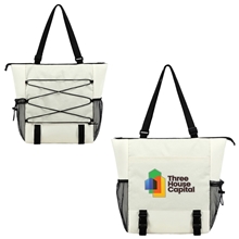 Halsted 600D Ripstop and Washed Nylon Zippered Tote Bag