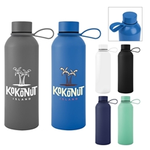 25 oz Blaire Recycled Aluminum Bottle With Silicone Easy Carry Strap