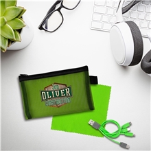 Large Mesh Ear Bud, Cloth Cable Set