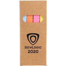 4- Piece Square Recycled Highlighter Set