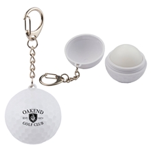 Golf Ball SPF15 Lip Balm Keychain