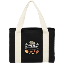 12 oz Cotton Shopper Tote with Contrast Handles