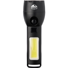 Solar Powered Rechargeable 130 Lumen COB Flashlight