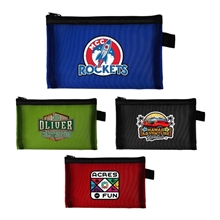 Large Recycled Mesh Zip Pouch