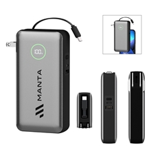 20,000 mAh PhoneSuit(R) Journey AC All - In - One Portable Battery Pack Wall Adpater