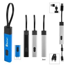 Recycled Aluminum Retractable Travel Charging Cable