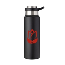 22 oz Vacuum Insulated Water Bottle With Push - Lock Lid