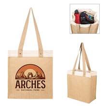 Stephen 12 oz Recycled Cotton Jute Tote Bag