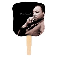 Stock Design Hand Fan - Dr. Martin Luther King, Jr., Full Color Digital