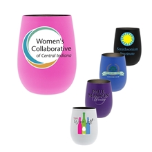12 oz Recycled Stainless Wine Glass, Full Color Digital