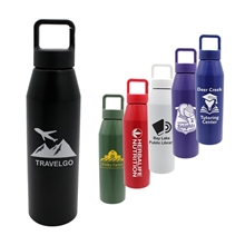 25 oz Recycled Aluminum Bottle with Carabiner Lid