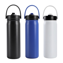 Lennon 20 oz Eco - friendly Straw Lid Vacuum Bottle