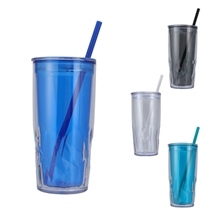 Luster 16 oz Recycled Acrylic Straw Tumbler