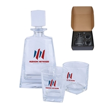 Wellington Baron Whiskey Decanter Glasses Set
