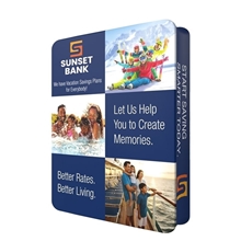 DisplaySplash 3D Fabric Banner Stand - 66 W x 8 H x 15 3/4