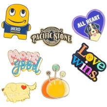 Diestruck Soft Enamel Lapel Pins1 1/4 W X 1 1/4 H