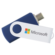 Type - C USB Flash Drive White Swivel