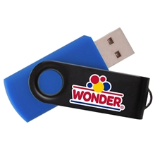 3.0 USB Flash Drive Black Swivel