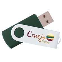 USB Flash Drive White Swivel