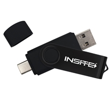 Scottsdale Flash Drive Type A C Black Swivel