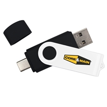 Scottsdale Flash Drive Type A C White Swivel